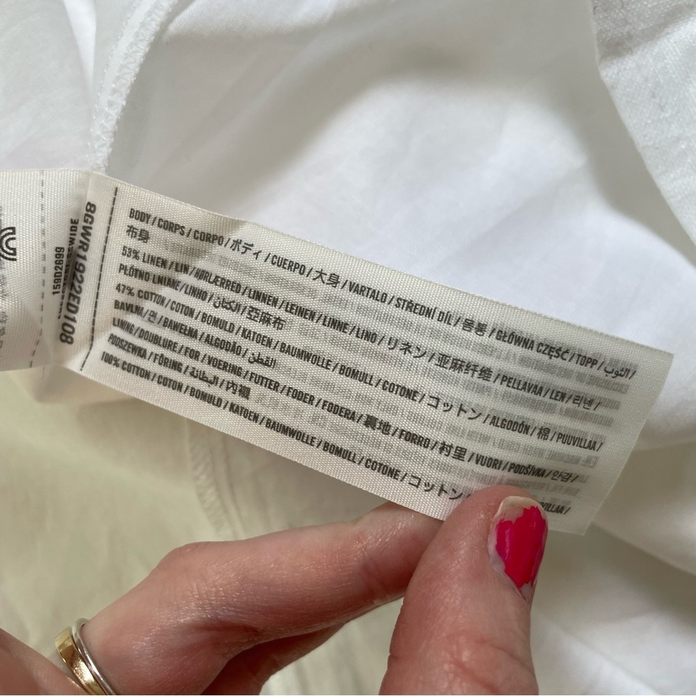 Abercrombie & Fitch White Maxi Slip Dress - Picture 9 of 10